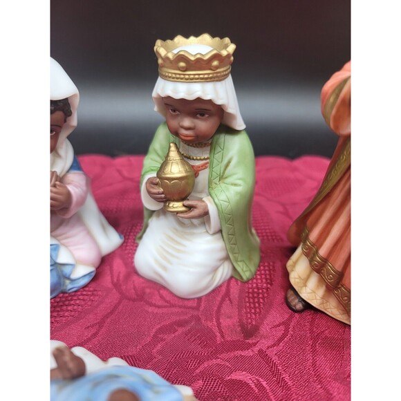 Vintage Homco Little Ones Nativity Set 6 Figurines Home Interiors #57076 - Picture 6 of 13